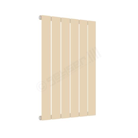 Cardiff Special Flat Horizontal Single Panel Designer Radiator 600mm x 440mm in Light Ivory RAL 1015