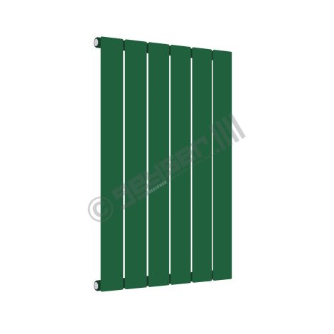 Cardiff Special Flat Horizontal Single Panel Designer Radiator 600mm x 440mm in Green Beige RAL 1000