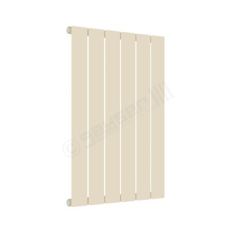 Cardiff Special Flat Horizontal Single Panel Designer Radiator 600mm x 440mm in Oyster White (Beige) RAL 1013