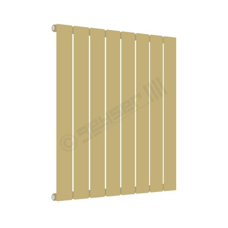 Cardiff Special Flat Horizontal Single Panel Designer Radiator 600mm x 588mm in Pale Beige RAL 1001