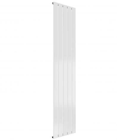Cardiff single panel vertical designer radiator in white 1600mm high x 366mm wide