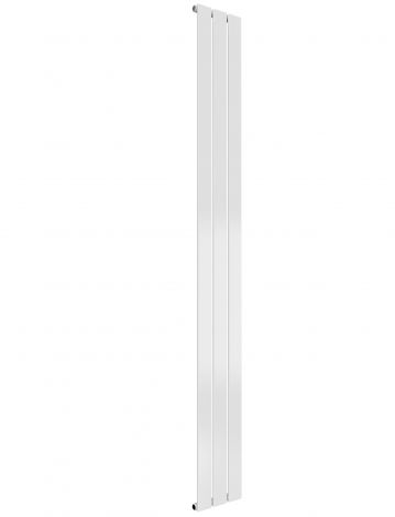 Cardiff single panel vertical designer radiator in white 1800mm high x 218mm wide