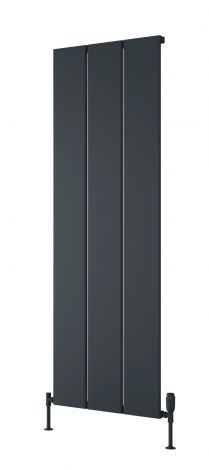 Eton Anthracite Vertical Aluminium Radiator 1800mm x 404mm