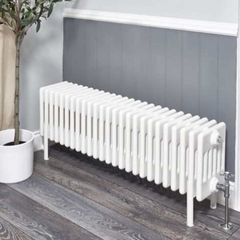 Old Style White Traditional 6 Column 300mm x 1130mm Radiator