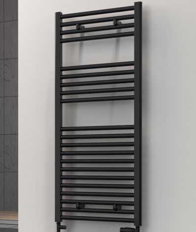 Premium Black Straight Ladder Tower Rail 400mm Wide - Multiple Height Options