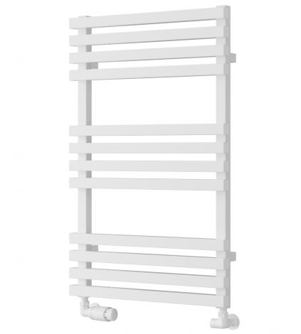 Tenby Contemporary Designer Towel Rail 820mm x 500mm in White