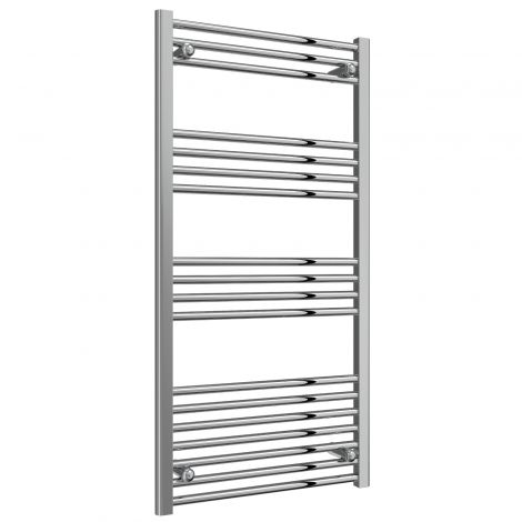 Trade Special - Chrome Straight Ladder Thermostatic Electric Towel Rails with Boost 1200mm High X 600mm Wide