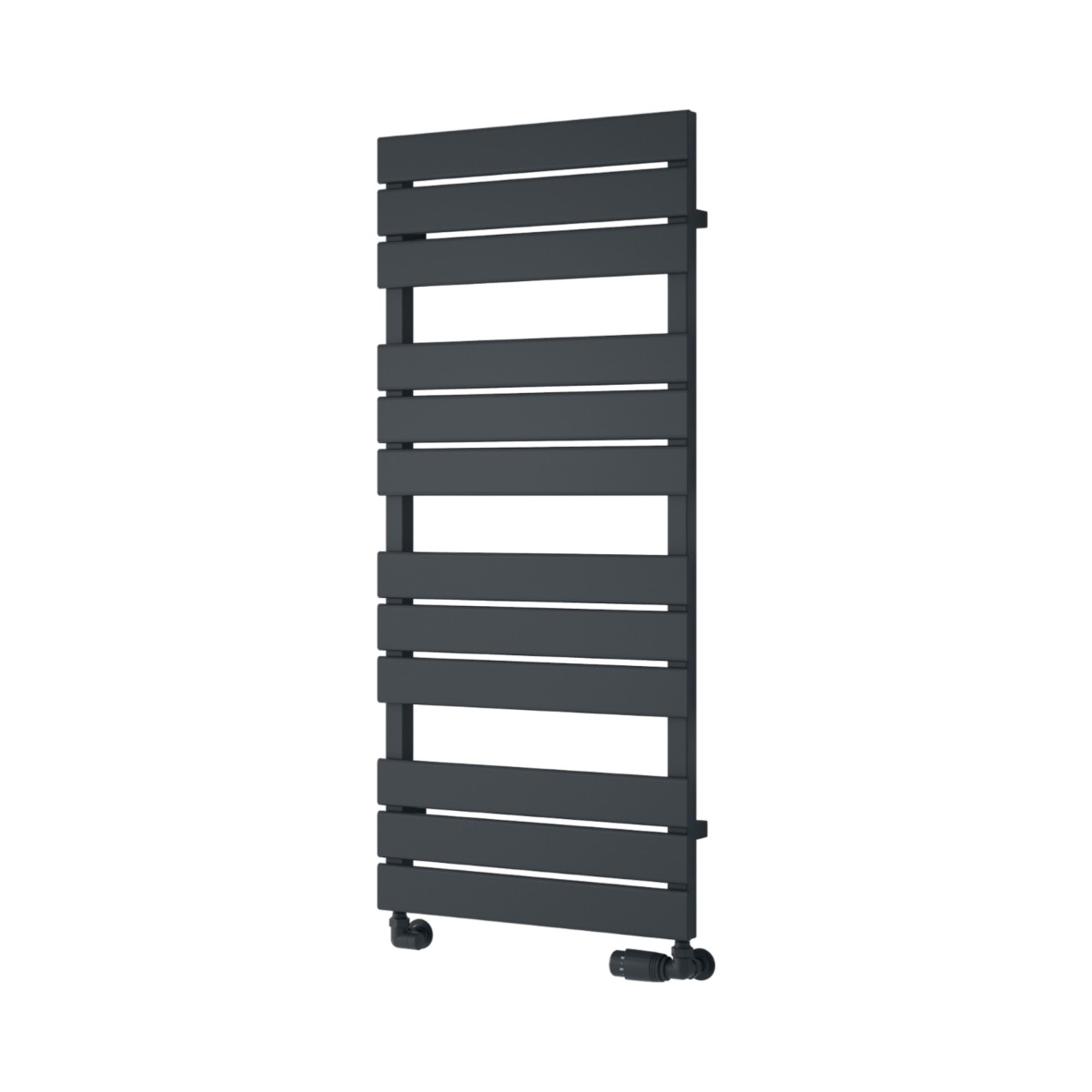 Falmouth Designer Towel Rail 1120mm high x 500mm wide in Anthracite