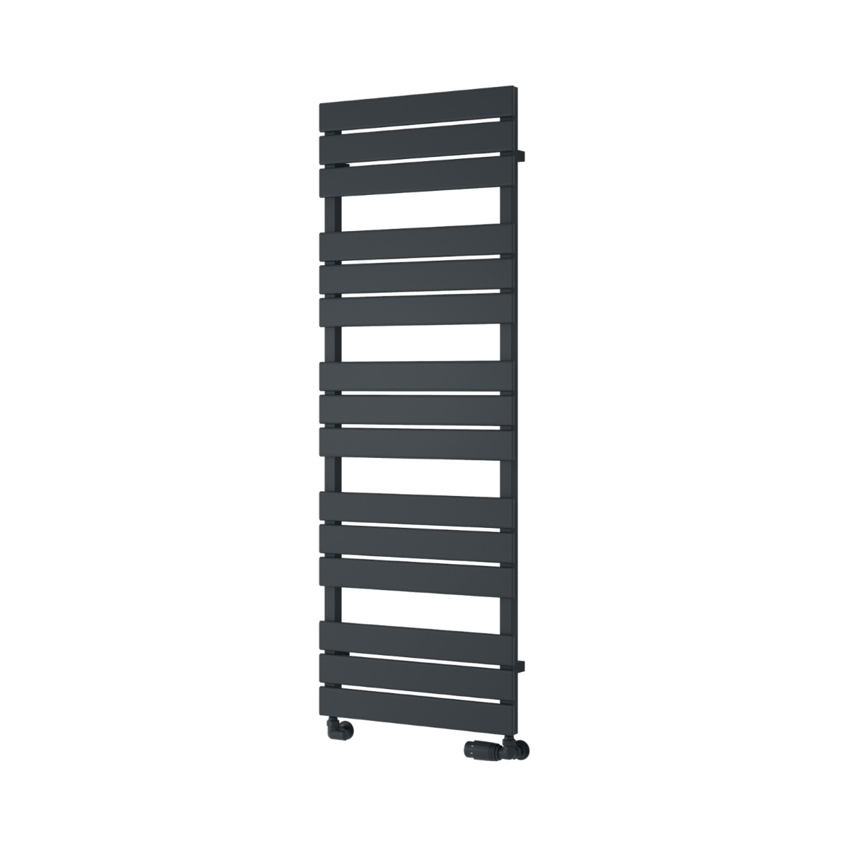 Falmouth Designer Towel Rail 1420mm high x 500mm wide in Anthracite
