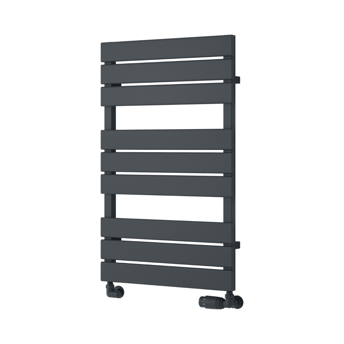 Falmouth Designer Towel Rail 820mm high x 500mm wide in Anthracite