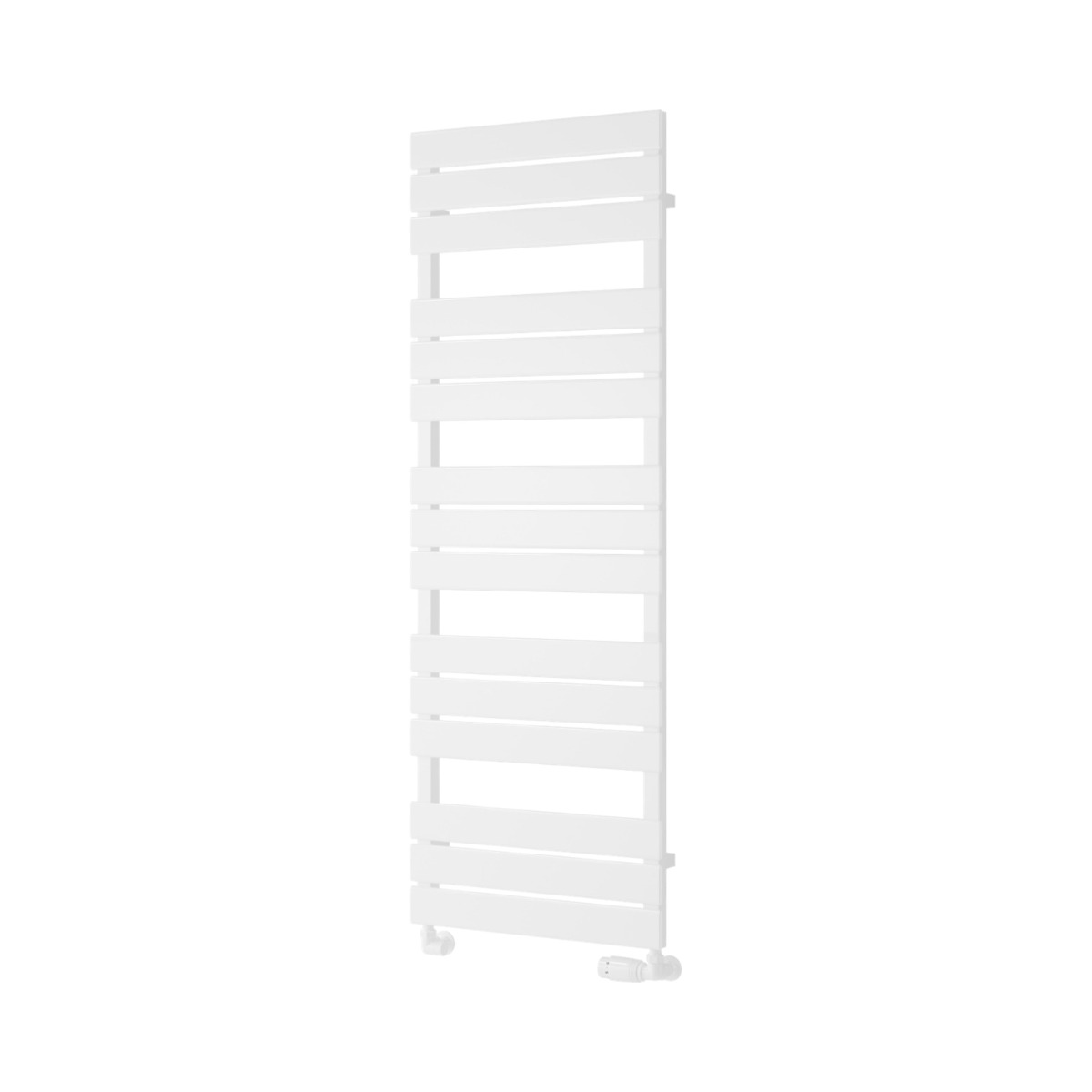 Falmouth Designer Towel Rail 1420mm high x 500mm wide in White