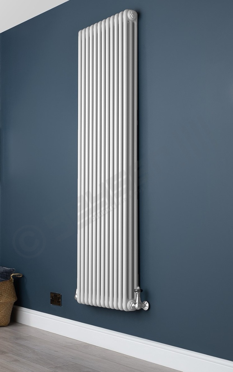 Custom 2 Column 1800mm High Gloss White Radiators