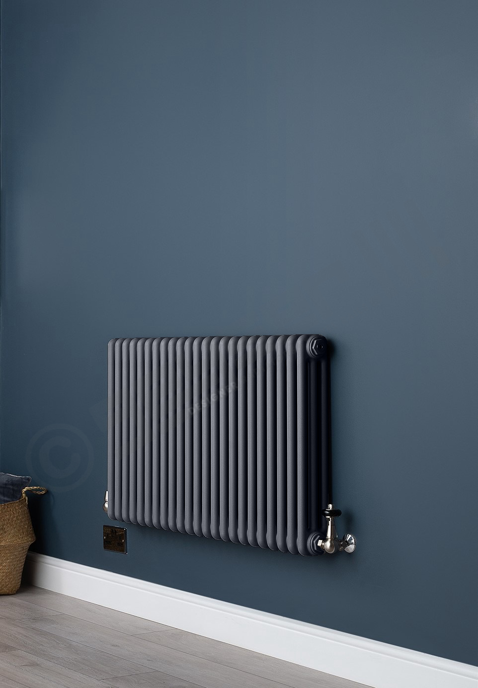 3 Column Gun Metal Grey Living Room Radiator
