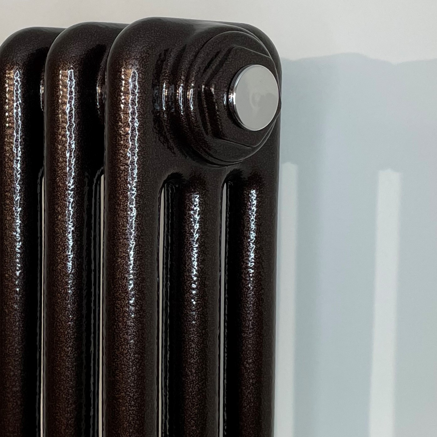 Custom 3 Column 300mm High Hammered Copper Radiators