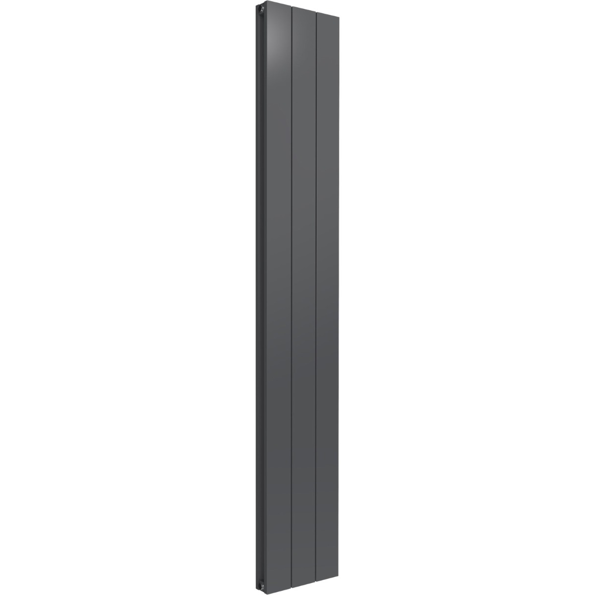 Leeds Anthracite Flat Vertical Double Panel Aluminium Radiator 1800mm High X 280mm Wide