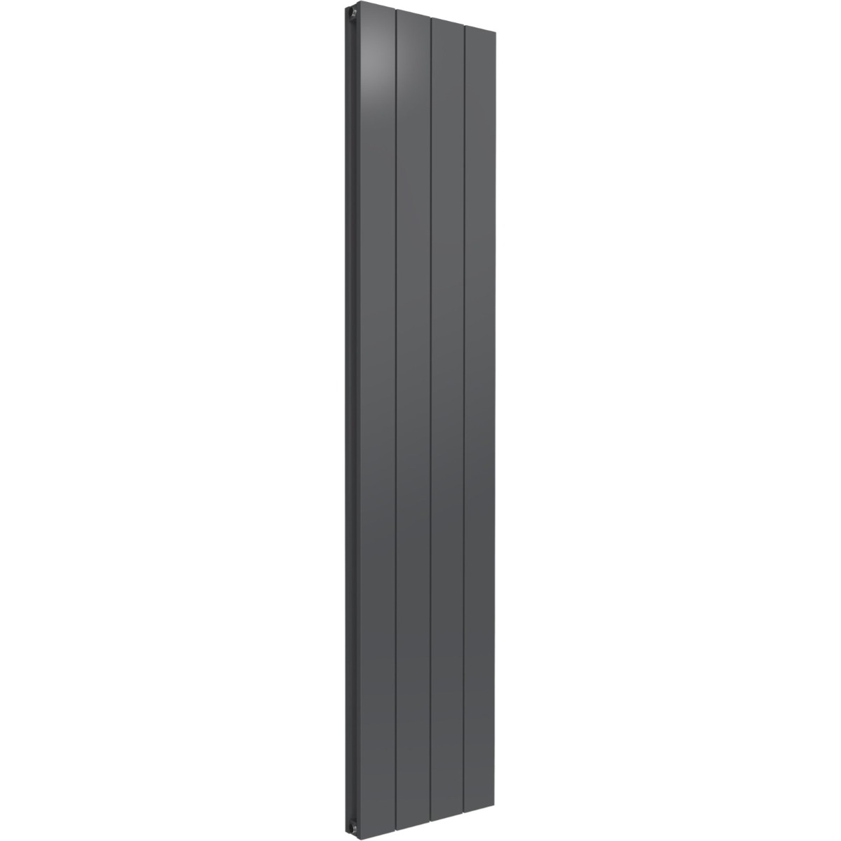 Leeds Anthracite Flat Vertical Double Panel Aluminium Radiator 1800mm High X 375mm Wide