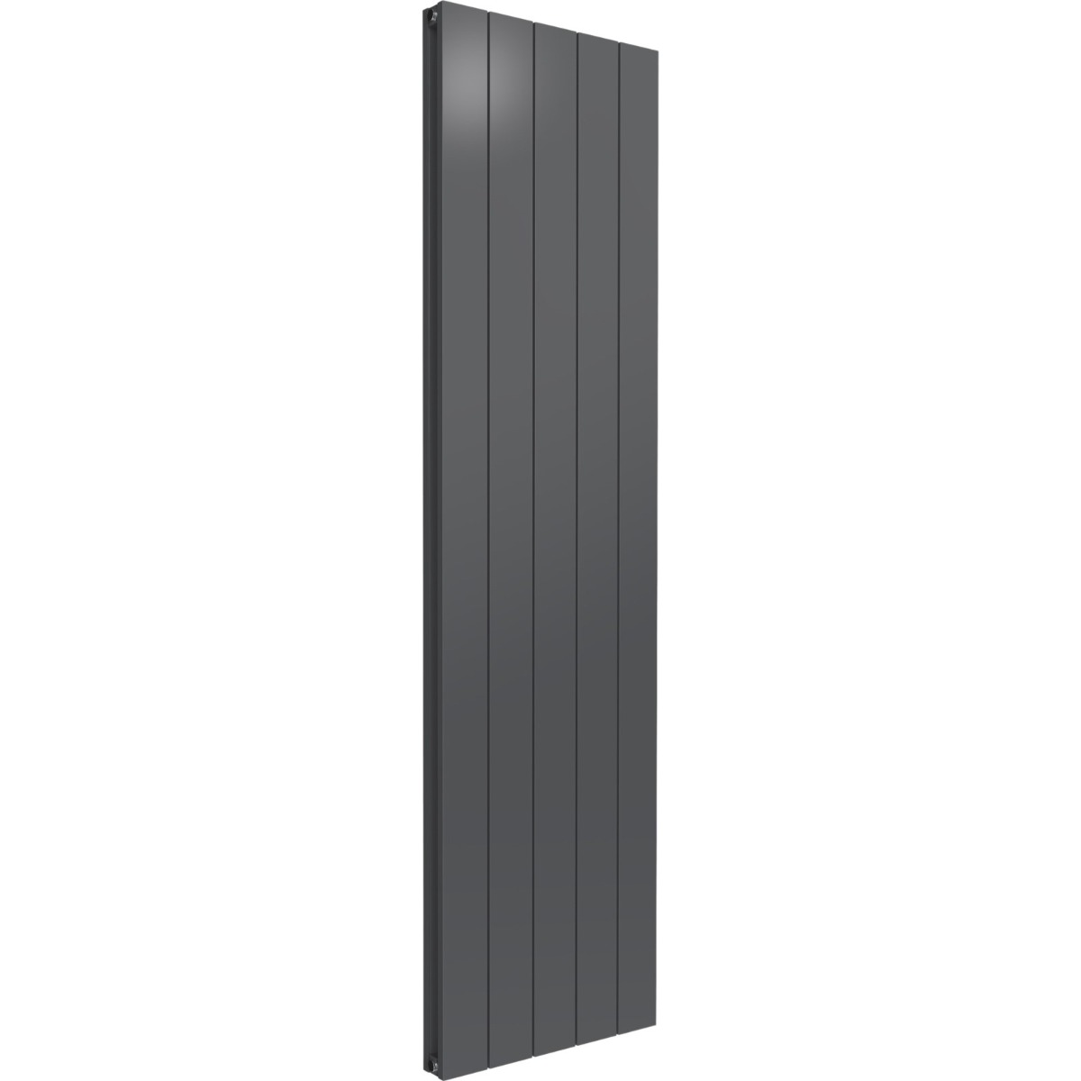 Leeds Anthracite Flat Vertical Double Panel Aluminium Radiator 1800mm High X 470mm Wide