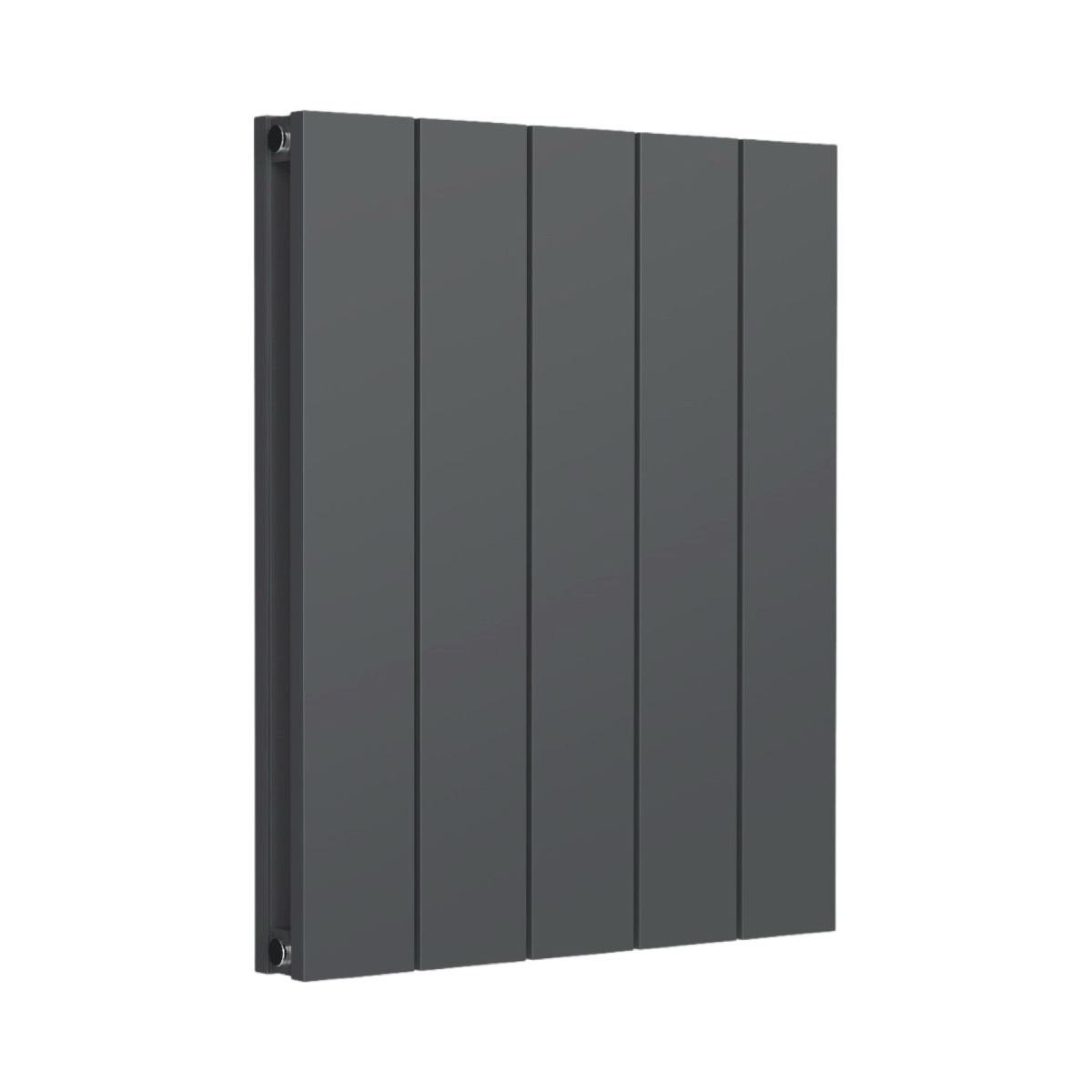 Leeds Anthracite Flat Horizontal Double Panel Aluminium Radiator 600mm High X 470mm Wide