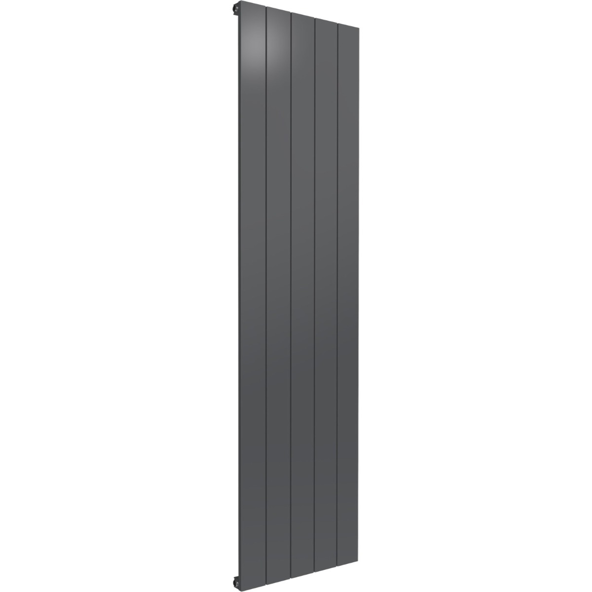Leeds Anthracite Flat Vertical Single Panel Aluminium Radiator 1800mm High X 470mm Wide