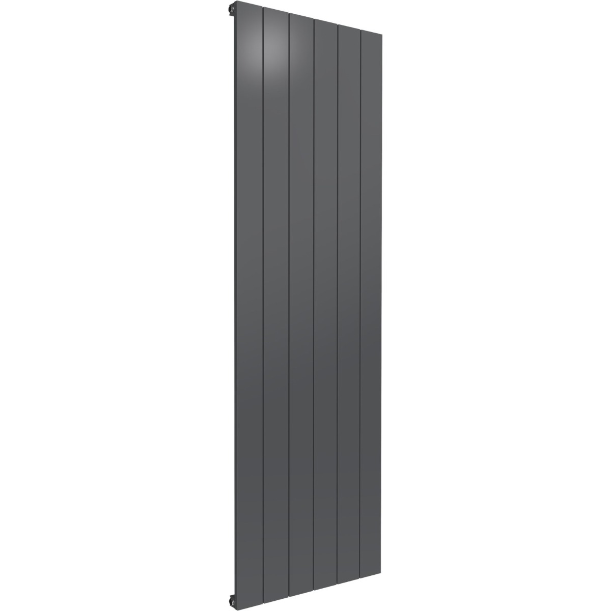Leeds Anthracite Flat Vertical Single Panel Aluminium Radiator 1800mm High X 565mm Wide