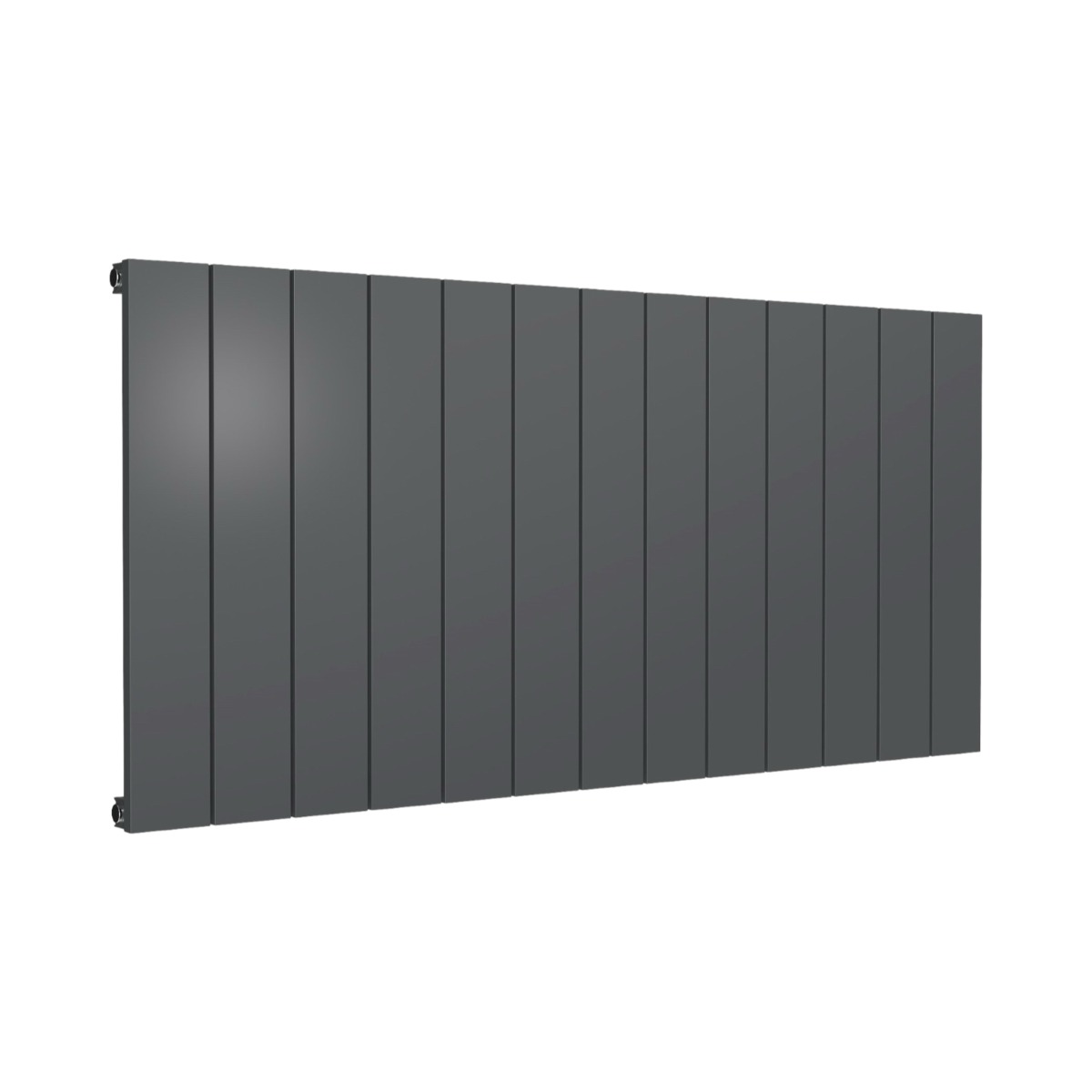 Leeds Anthracite Horizontal Single Panel 600mm x 1230mm Aluminium Radiator