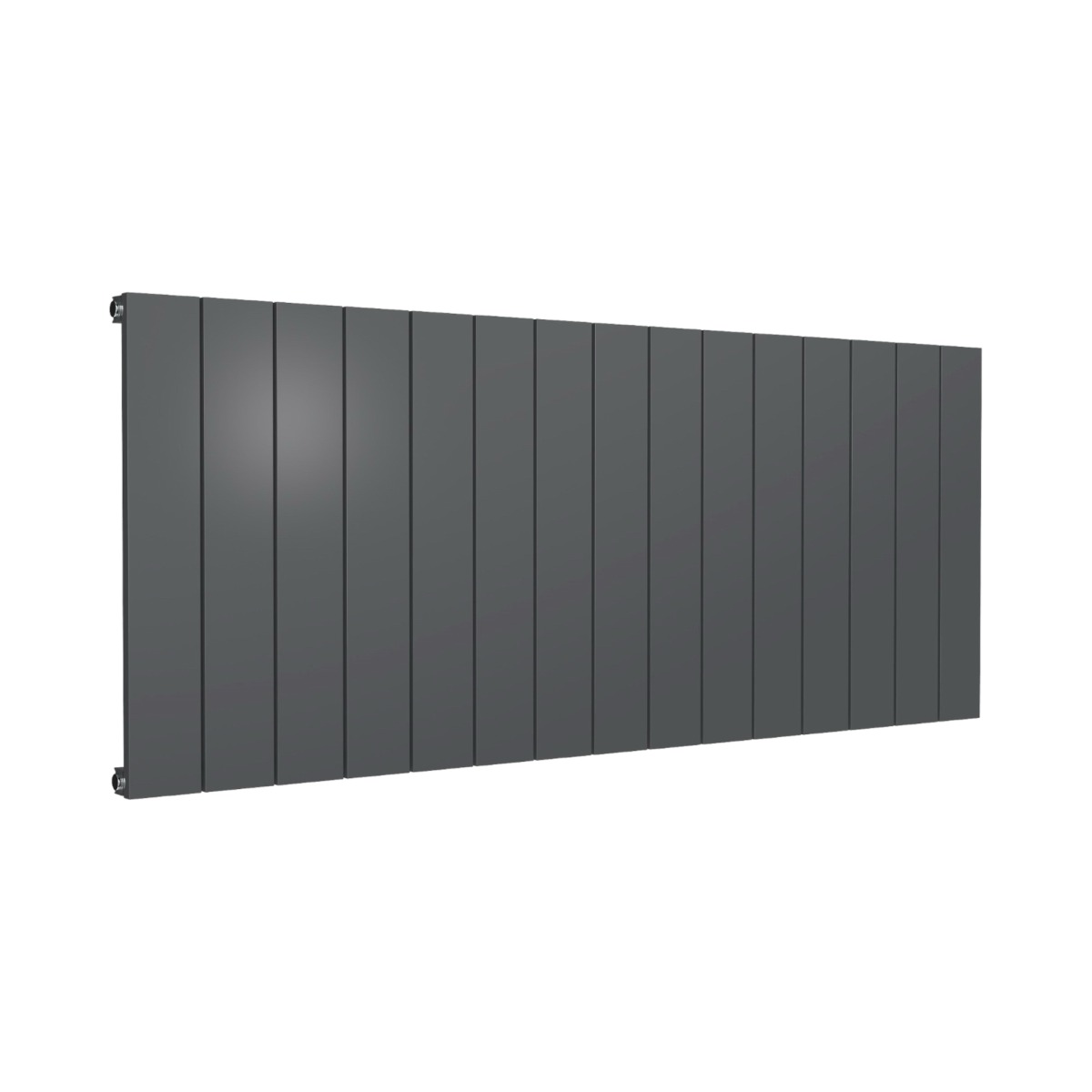 Leeds Anthracite Horizontal Single Panel 600mm x 1420mm Aluminium Radiator