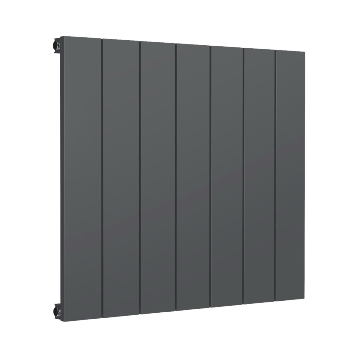Leeds Anthracite Horizontal Single Panel 600mm x 660mm Aluminium Radiator