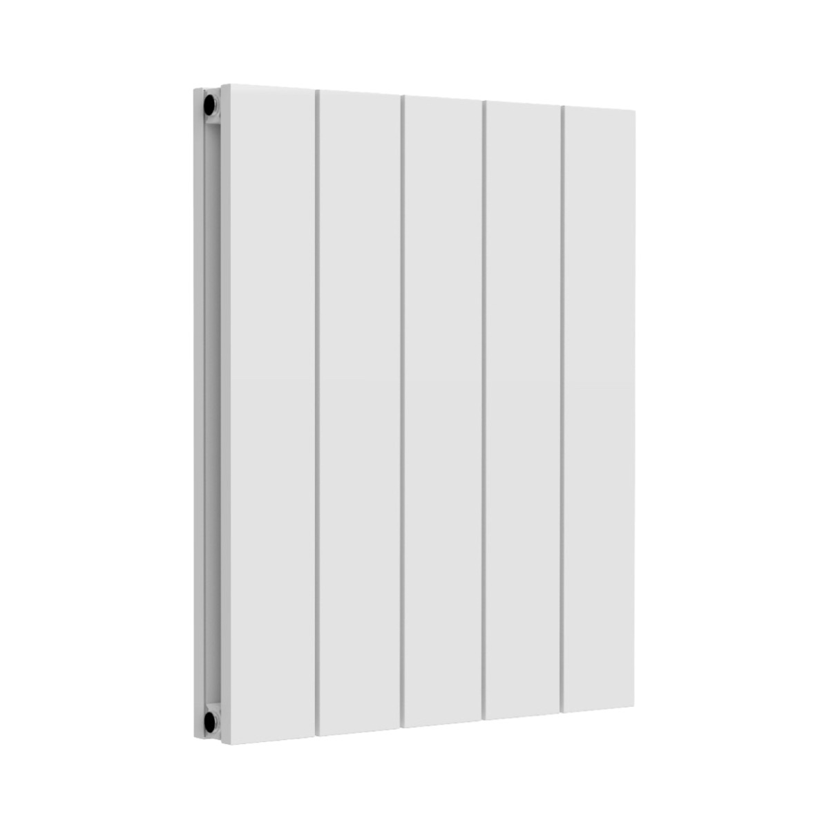 Leeds White Flat Horizontal Double Panel Aluminium Radiator 600mm High X 470mm Wide