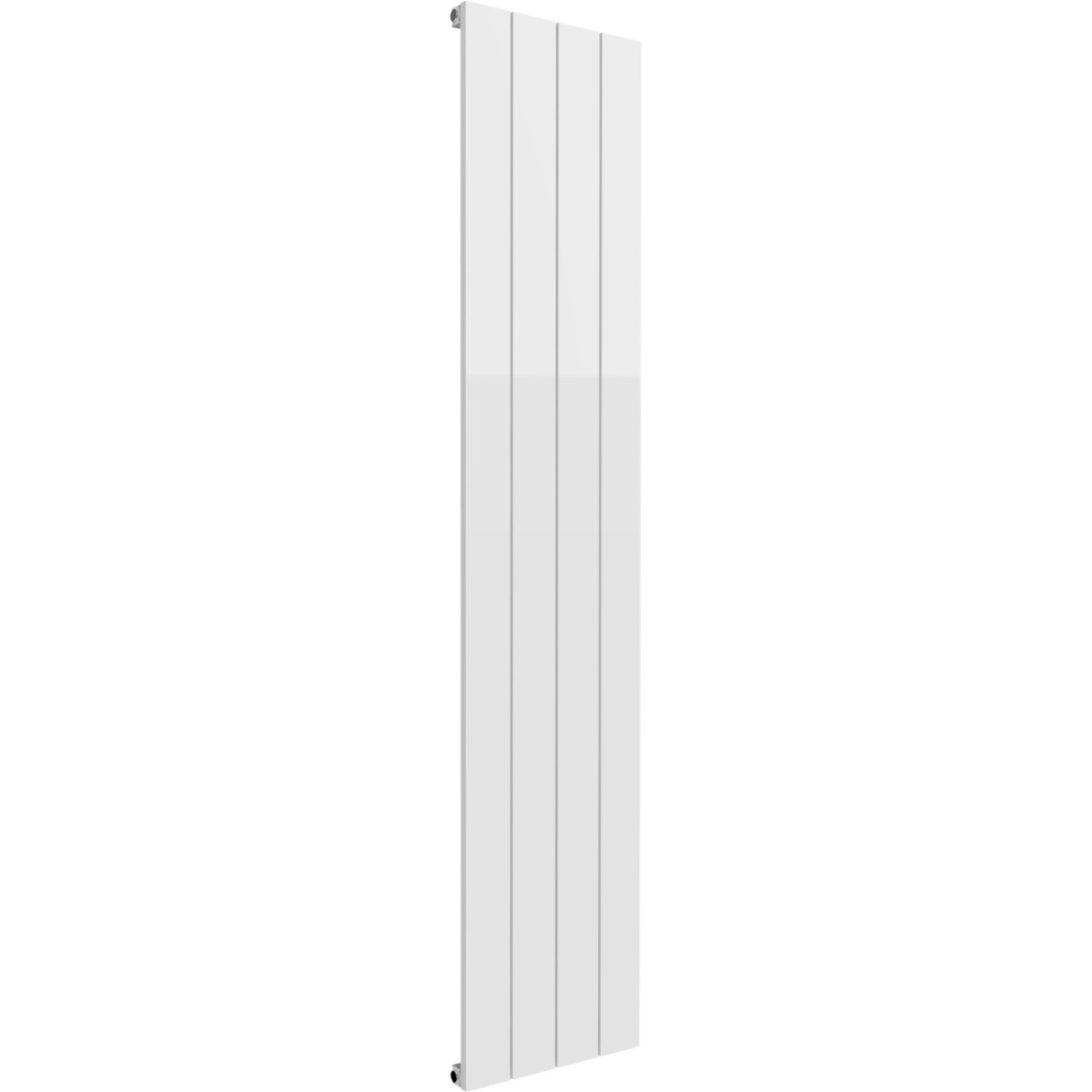 Leeds White Flat Vertical Single Panel Aluminium Radiator 1800mm High X 375mm Wide