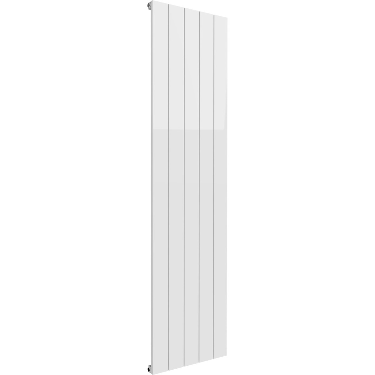 Leeds White Flat Vertical Single Panel Aluminium Radiator 1800mm High X 470mm Wide