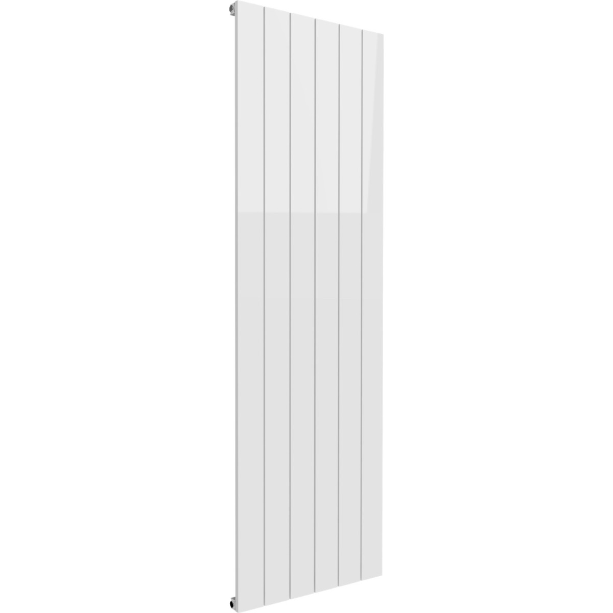 Leeds White Flat Vertical Single Panel Aluminium Radiator 1800mm High X 565mm Wide