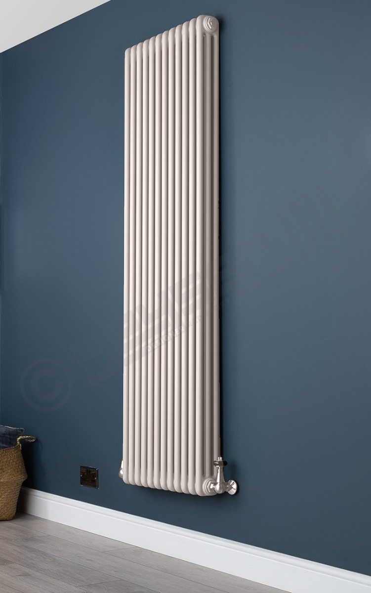 Custom 2 Column 1800mm High Matt White Radiators