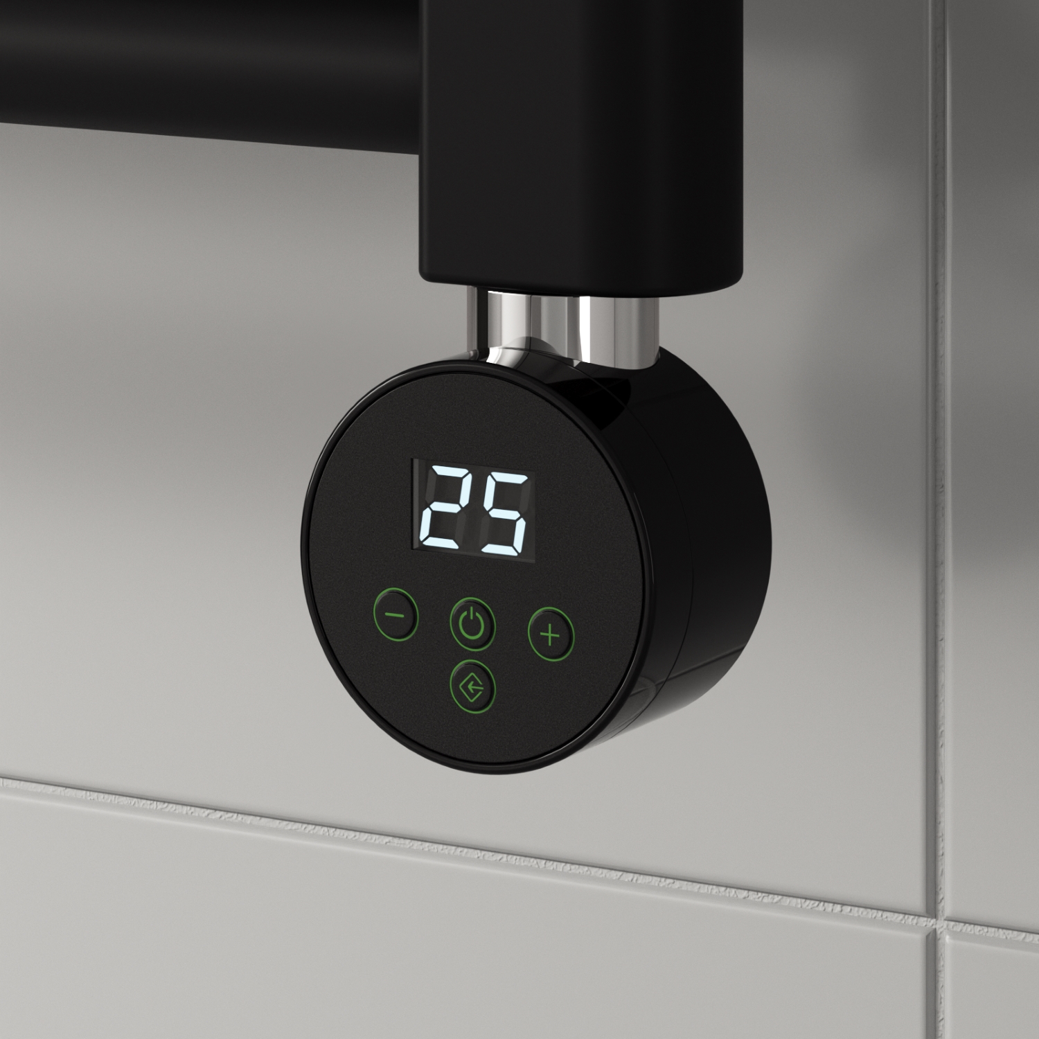Mini Thermostatic Heating Element Black