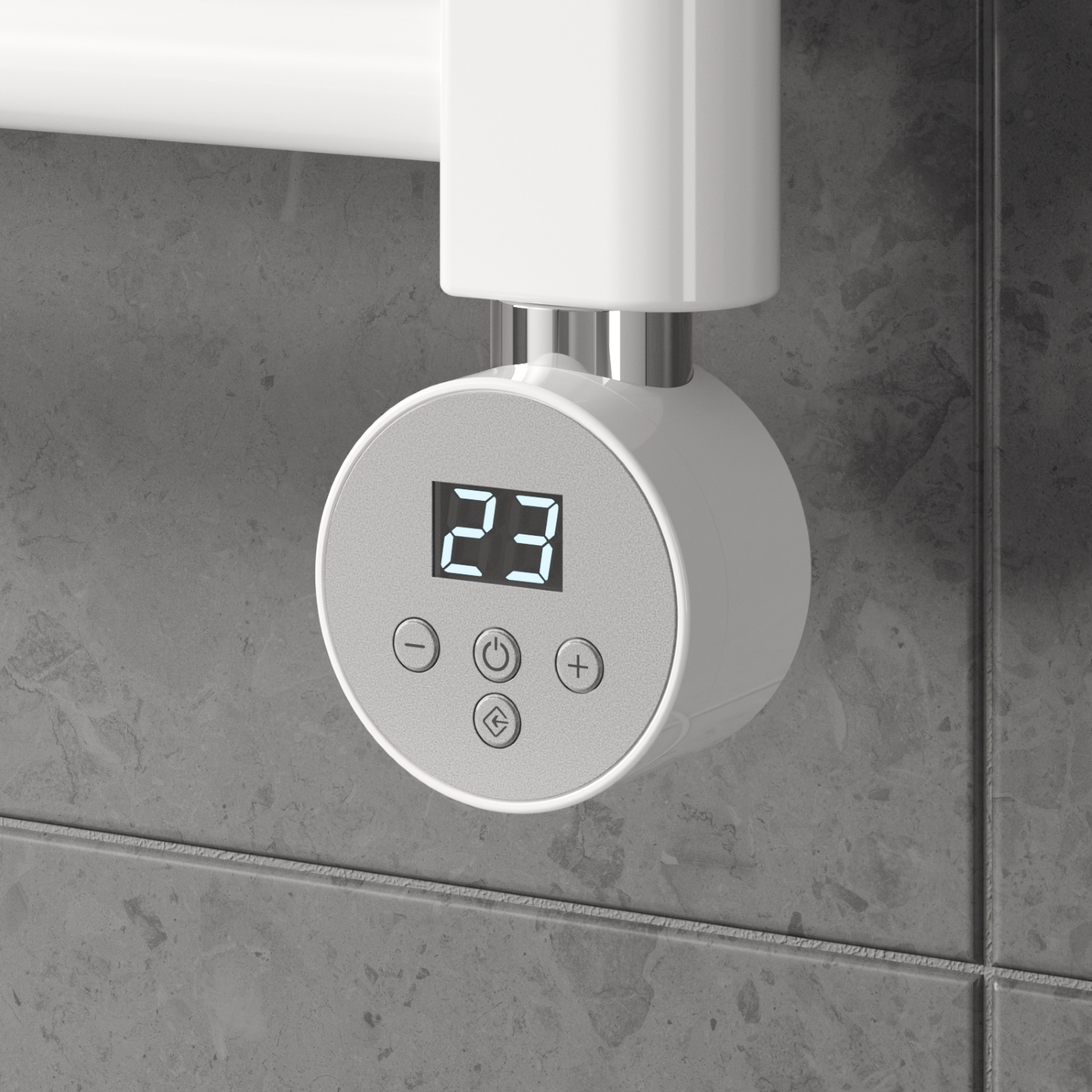Mini Thermostatic Heating Element White