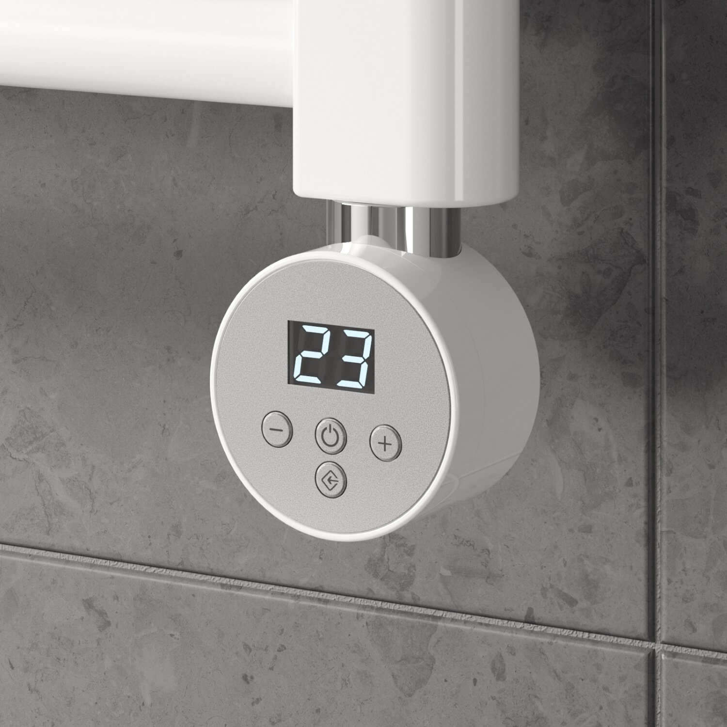 Mini Thermostatic Heating Element White