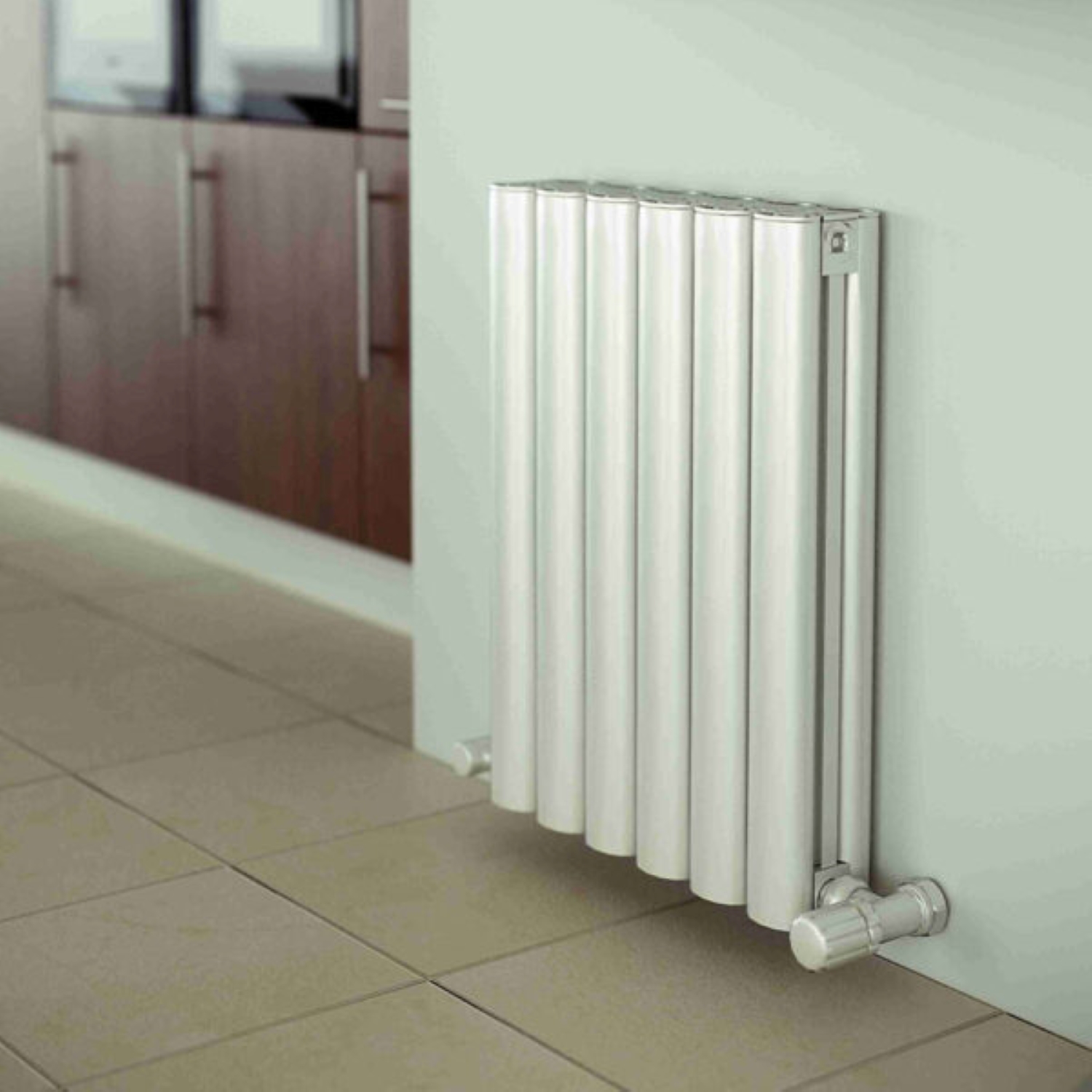 Portsmouth White Horizontal Aluminium Radiator 1800mm High