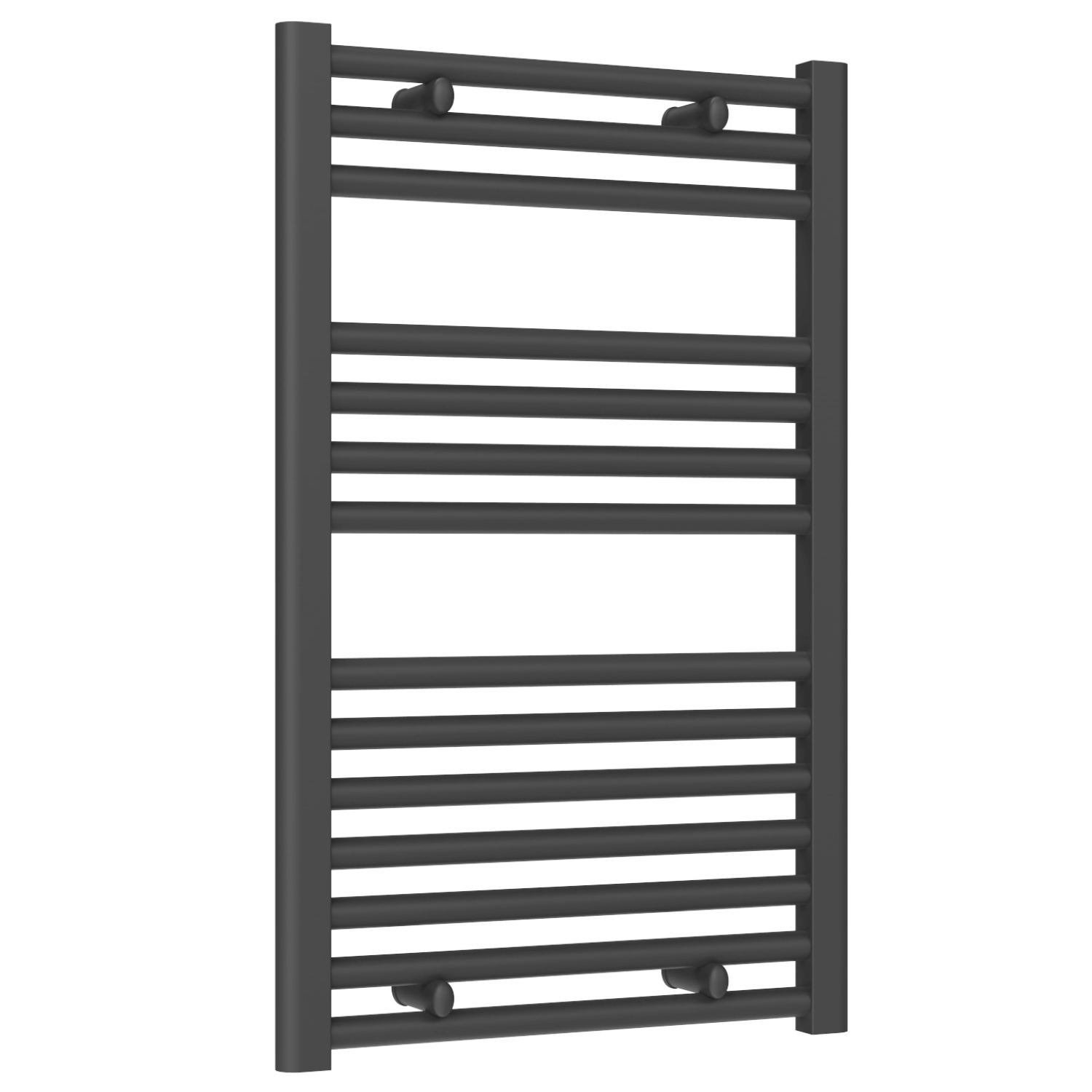 Premium Anthracite Straight Ladder Thermostatic Electric Towel Rails with Boost 1200mm High X 500mm Wide