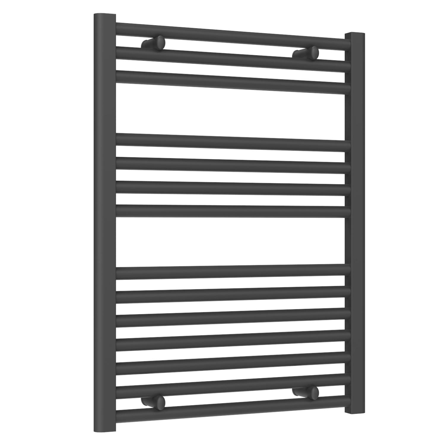 Premium Anthracite Straight Ladder Thermostatic Electric Towel Rails with Boost 1200mm High X 600mm Wide