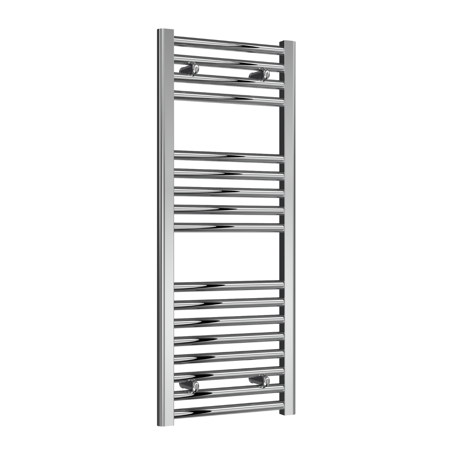 Premium Chrome Straight Ladder Tower Rail 400mm Wide - Multiple Height Options