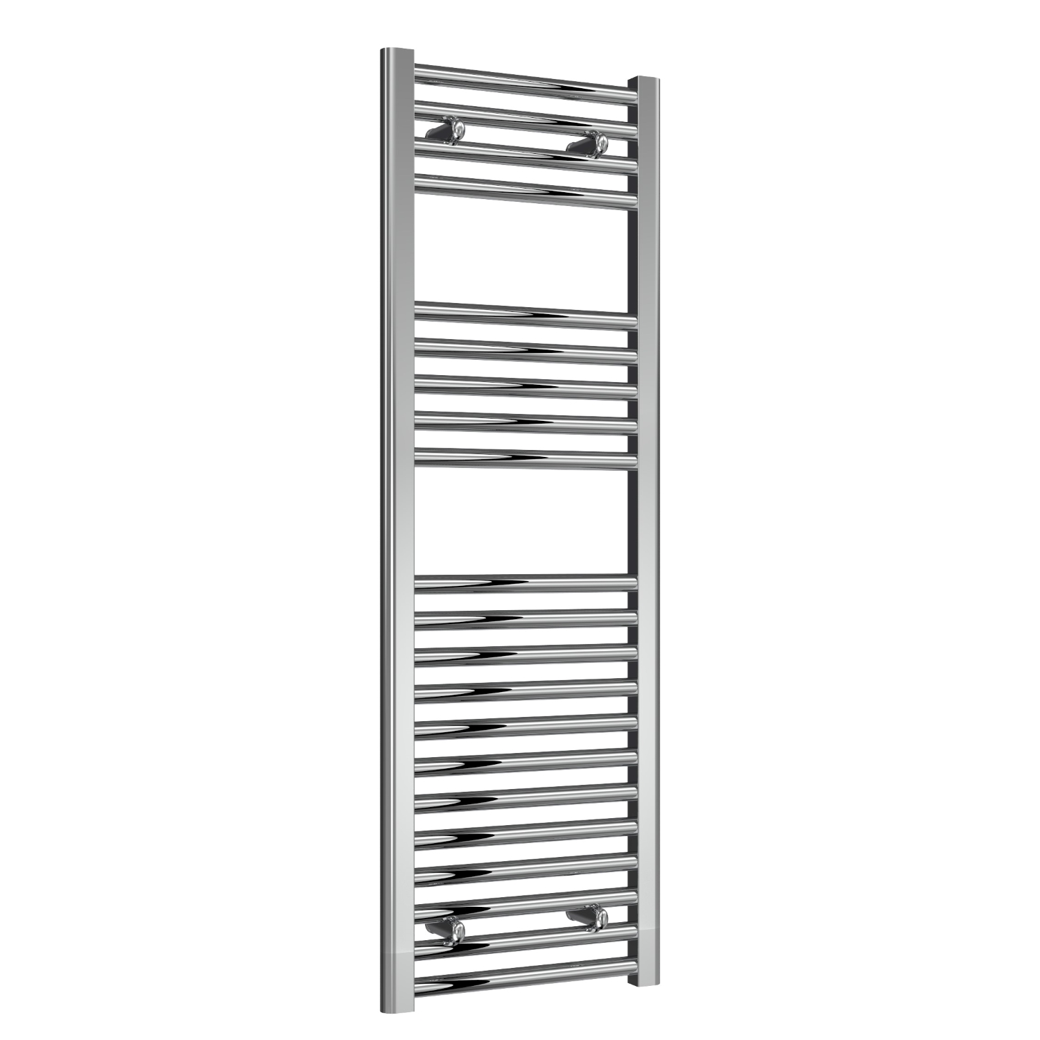 Premium Chrome Straight Ladder Tower Rail 450mm Wide - Multiple Height Options