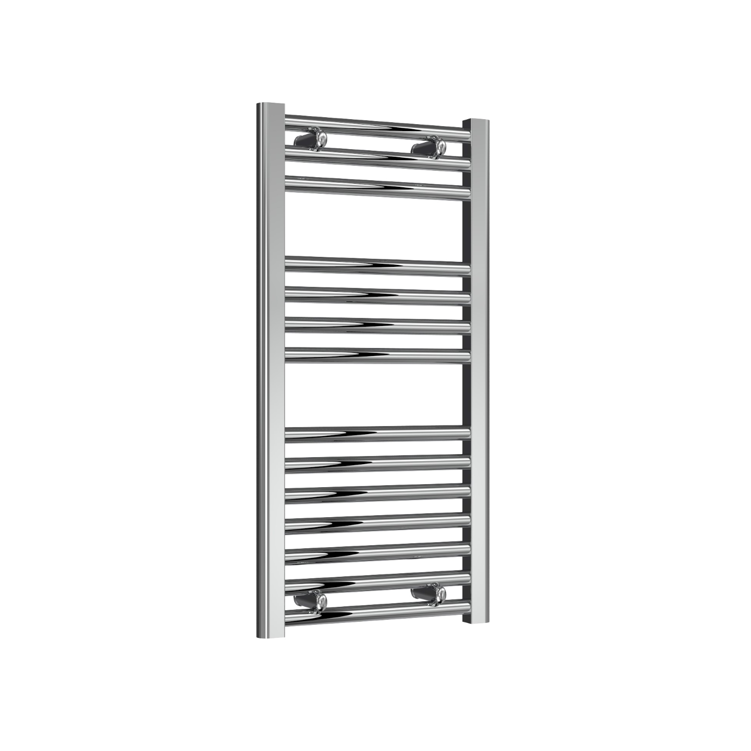 Premium Chrome Straight Ladder Tower Rail 450mm Wide - Multiple Height Options
