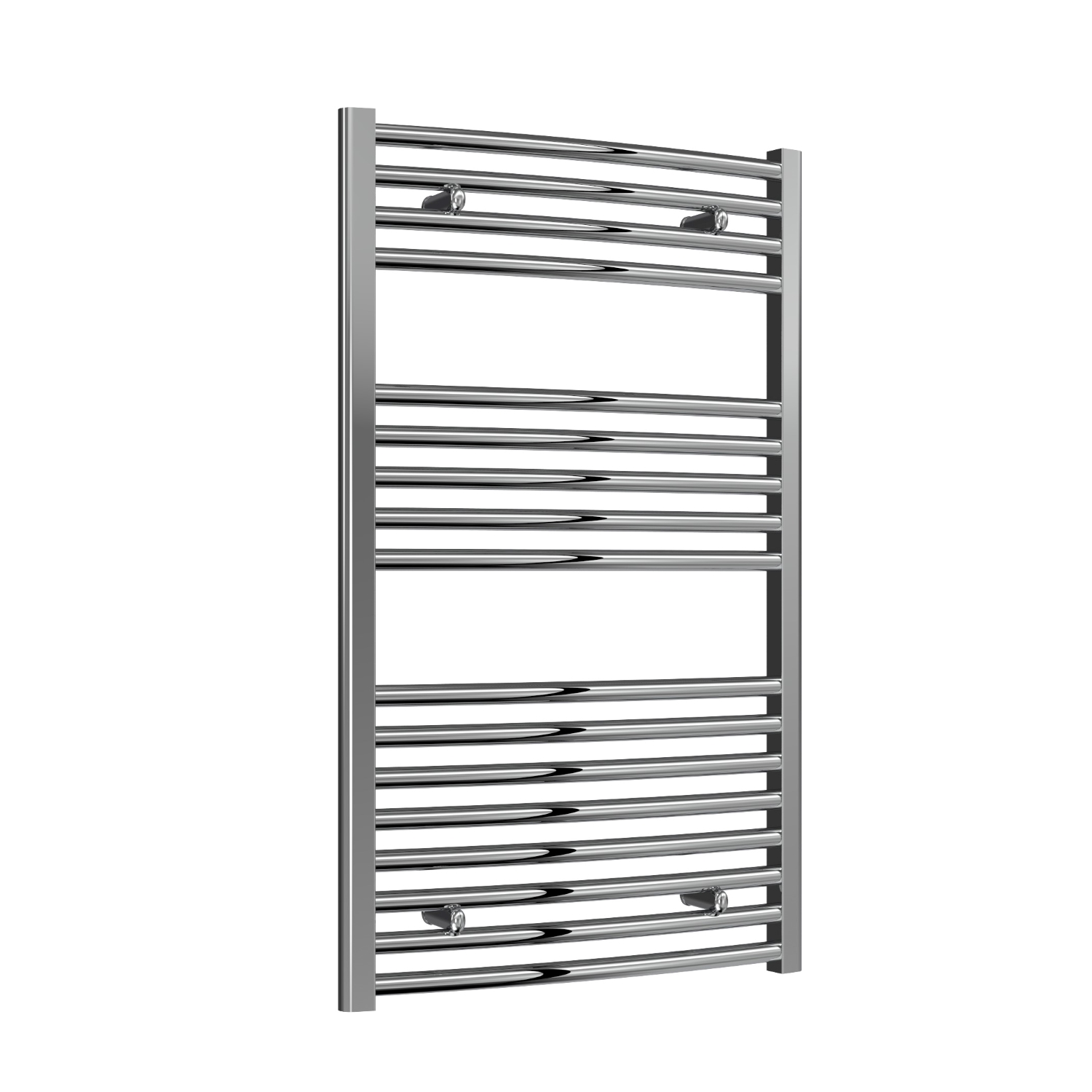 Premium Chrome Curved Ladder Tower Rail 600mm Wide - Multiple Height Options