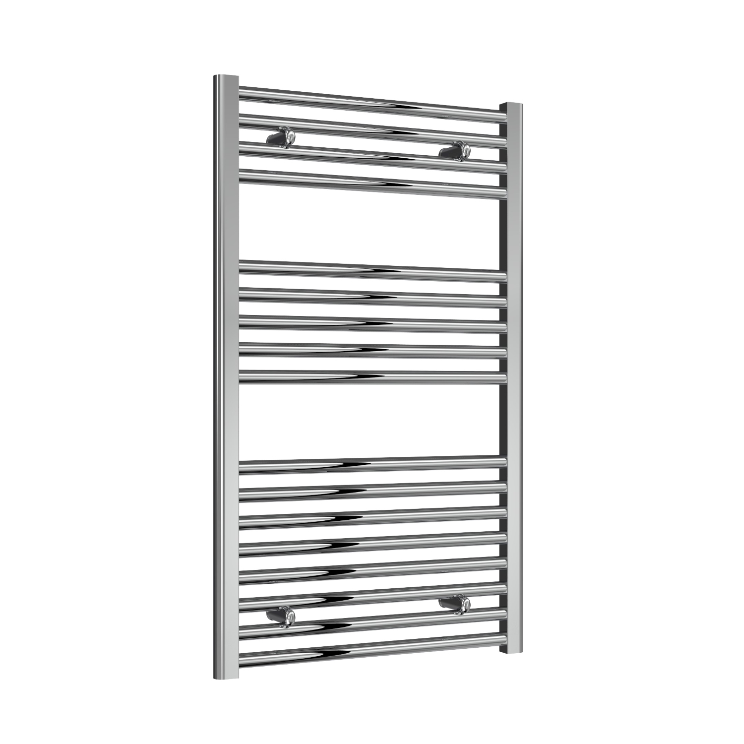 Premium Chrome Straight Ladder Tower Rail 600mm Wide - Multiple Height Options
