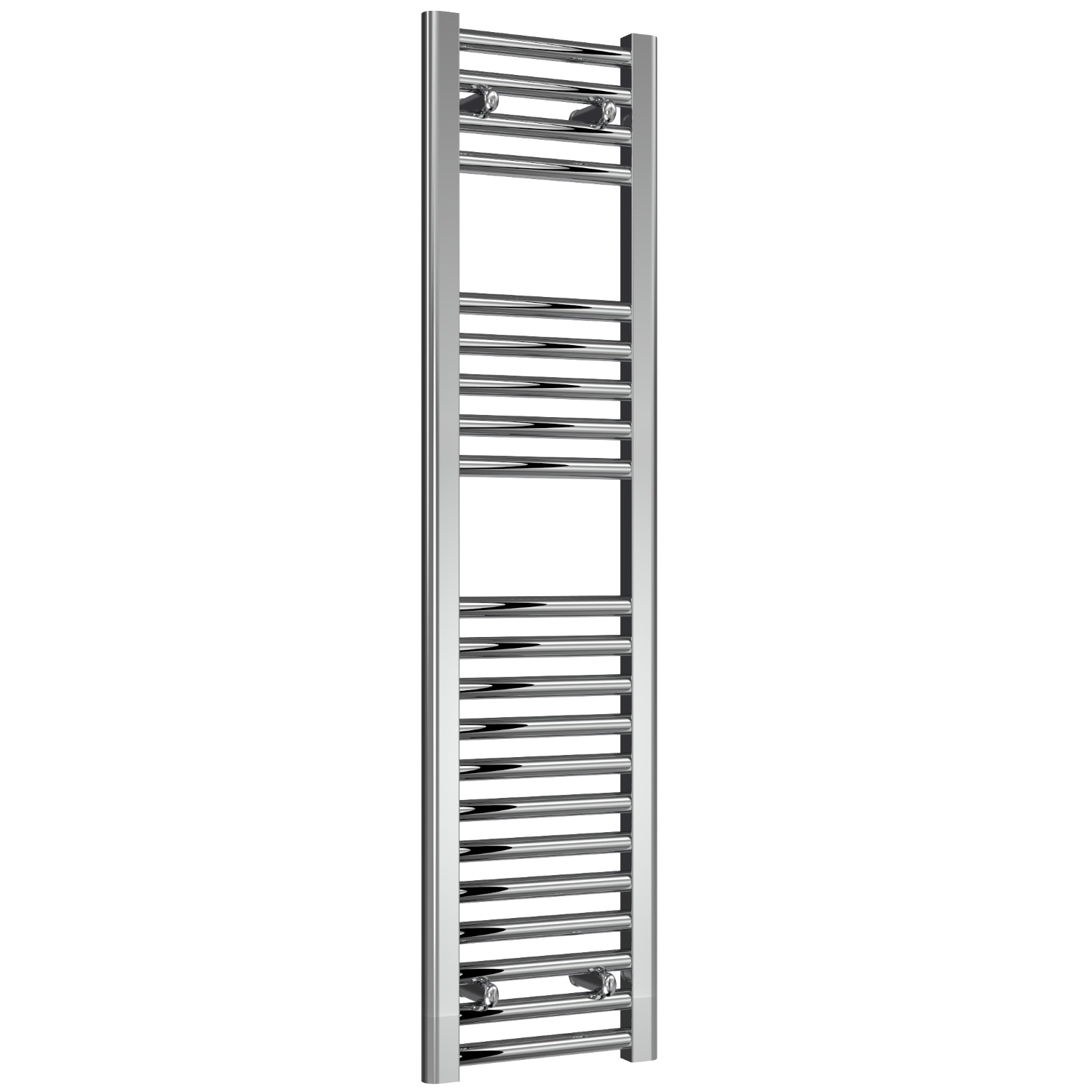 Premium - 300mm Wide Chrome Straight Ladder Fixed Single Heat Electric Towel Rails