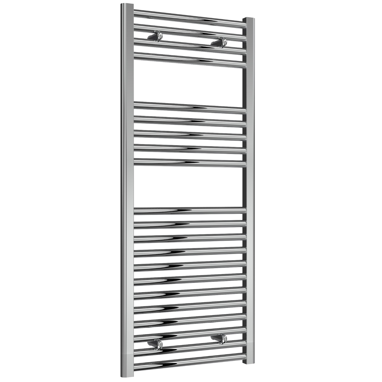 Premium - 500mm Wide Chrome Straight Ladder Fixed Single Heat Electric Towel Rails