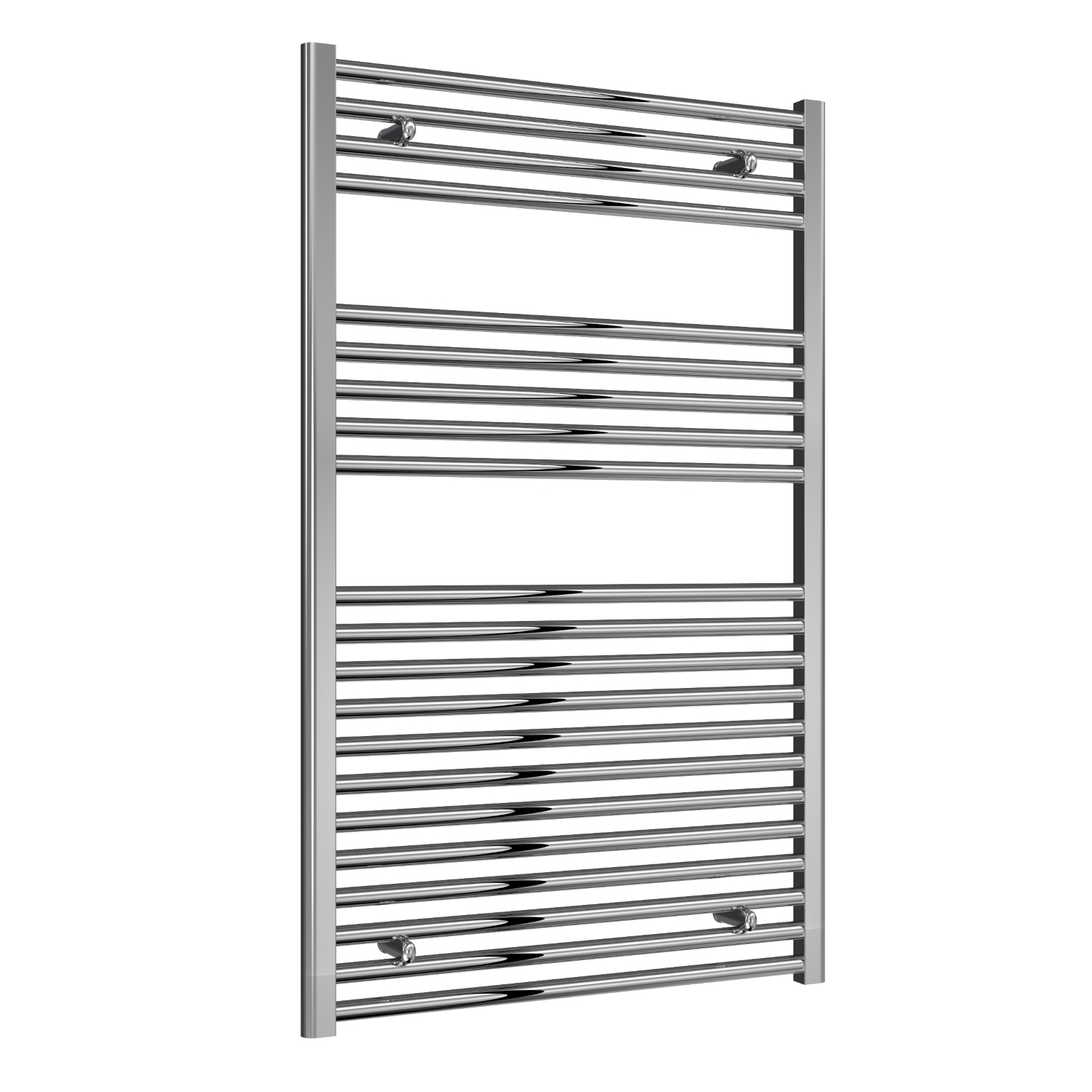 Premium Chrome Straight Ladder Tower Rail 750mm Wide - Multiple Height Options