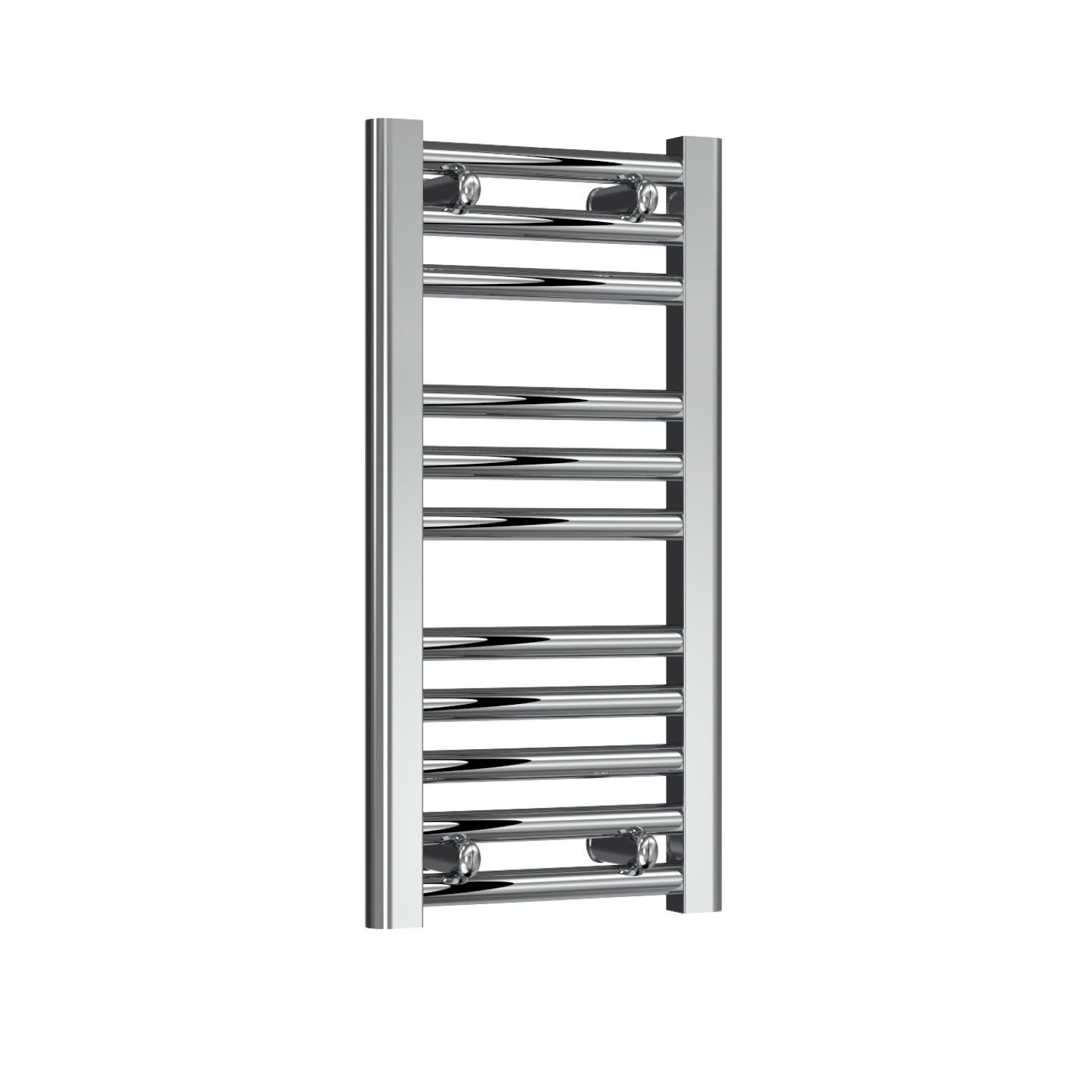 Premium - 300mm Wide Chrome Straight Ladder Fixed Single Heat Electric Towel Rails