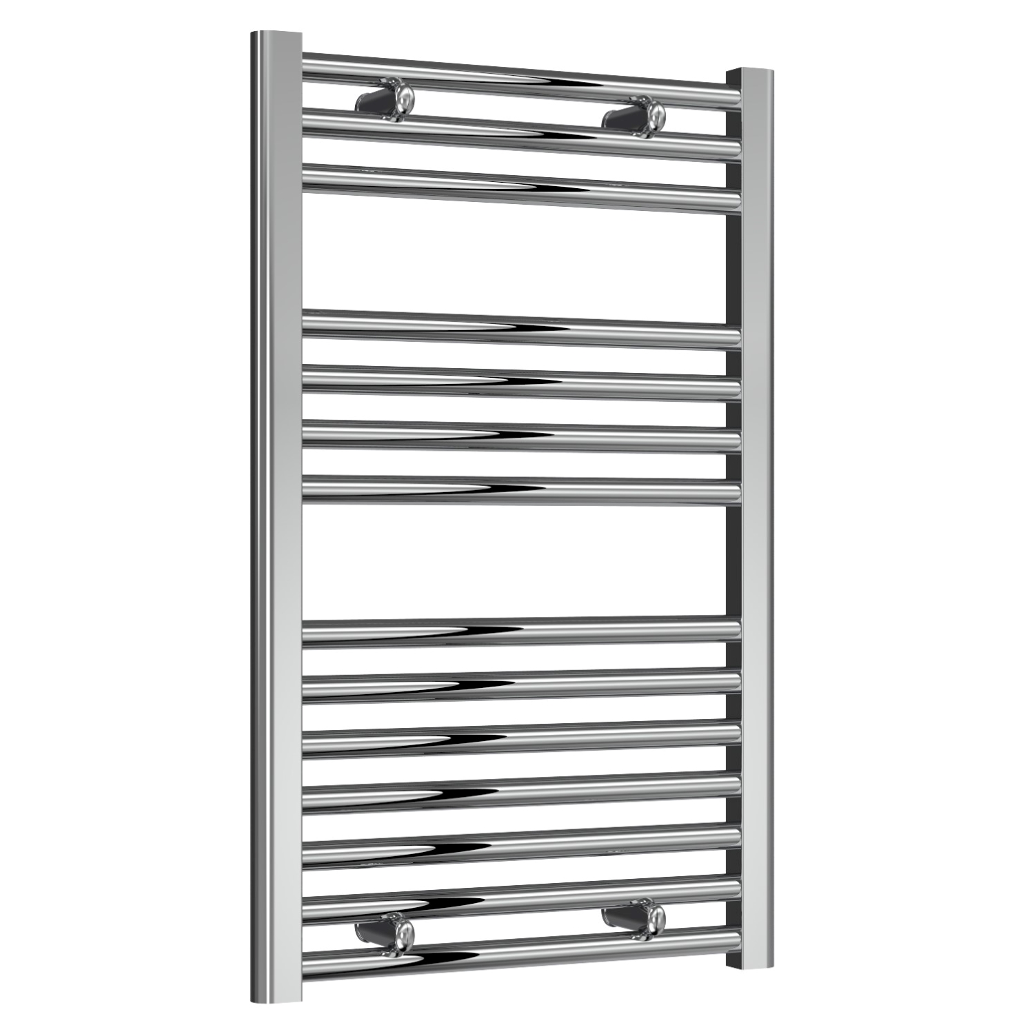 Premium - 500mm Wide Chrome Straight Ladder Thermostatic Electric Towel Rails with Boost