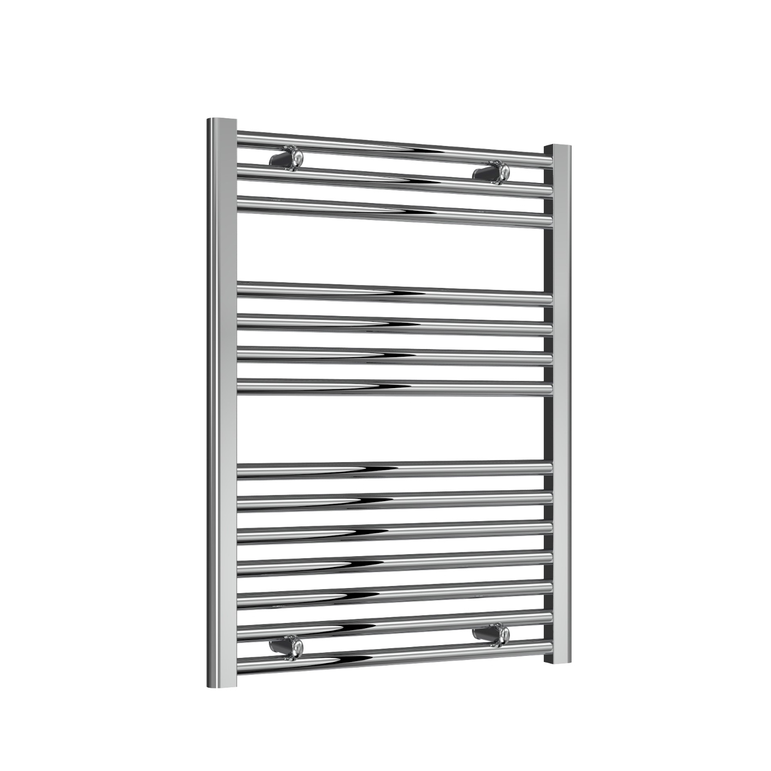 Premium Chrome Straight Ladder Tower Rail 600mm Wide - Multiple Height Options