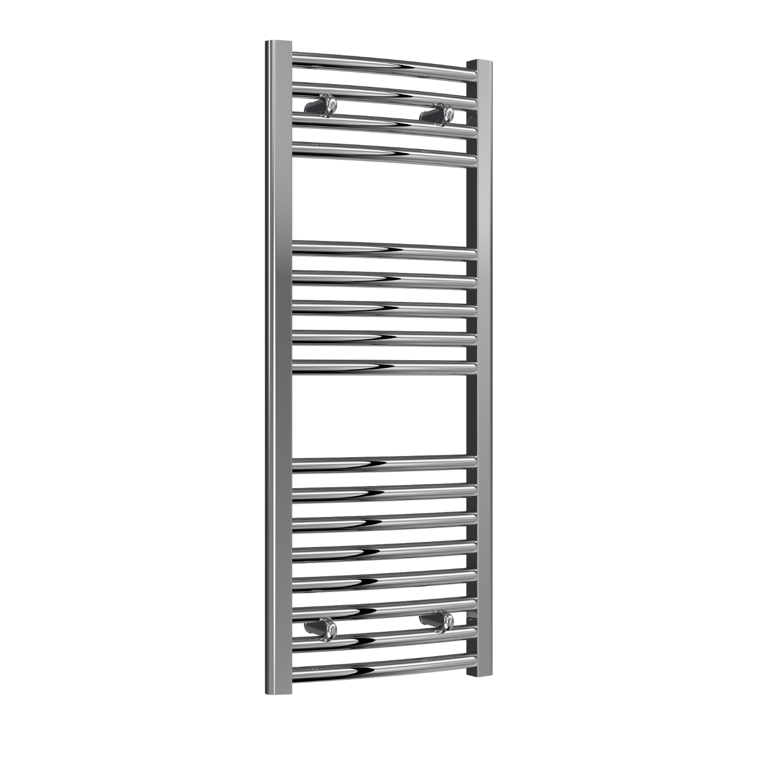 Premium Chrome Curved Ladder Tower Rail 400mm Wide - Multiple Height Options